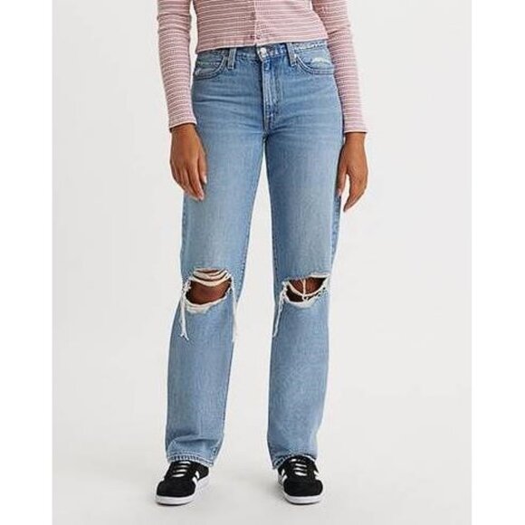 LEVI'S Women's '94 Baggy Jeans Size 29X31 In Caution Hot Pants - Picture 1 of 12